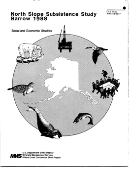 North Slope Subsistence Study Barrow 1988 .1