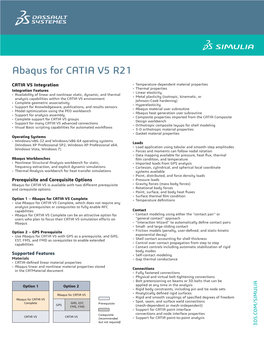 Abaqus for CATIA V5