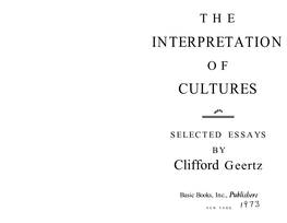 Clifford Geertz