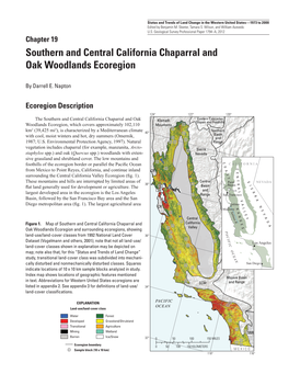 Southern and Central California Chaparral and Oak Woodlands Ecoregion