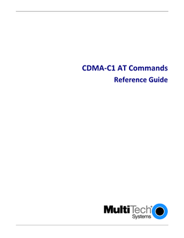 WISMO Quik CDMA 1X RTT at Commands Interface Specification
