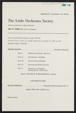 The Little Orchestra Society