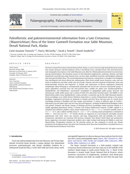 Paleofloristic and Paleoenvironmental Information from a Late Cretaceous