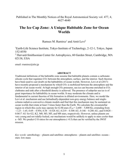 The Ice Cap Zone: a Unique Habitable Zone for Ocean Worlds