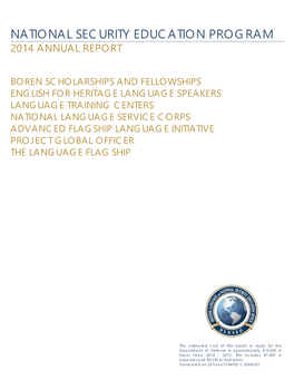 NSEP 2014 Annual Report