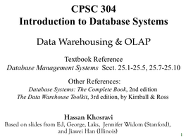 Data Warehousing & OLAP