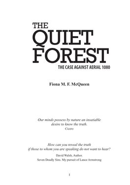 The Quiet Forest 203 References 207