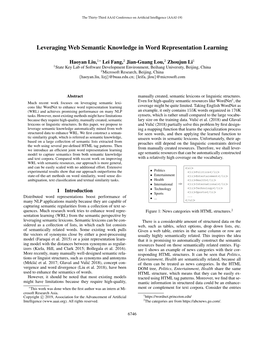 Leveraging Web Semantic Knowledge in Word Representation Learning