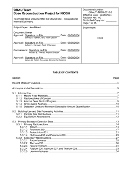 ORAU Team Document Number: ORAUT-TKBS-0016-5