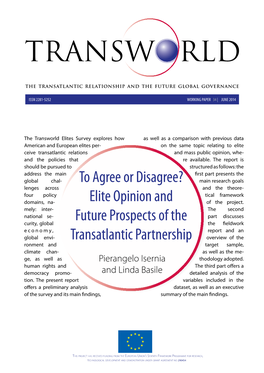 Elite Opinion and Future Prospects of the Transatlantic Partnership