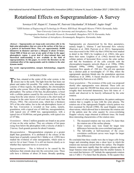 Rotational Effects on Supergranulation- a Survey