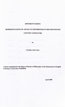 Representations of Anglican Sisterhoods in Mid-Nineteenth