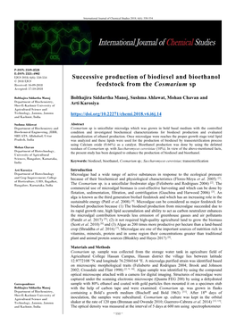 Successive Production of Biodiesel and Bioethanol Feedstock from The