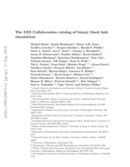 The SXS Collaboration Catalog of Binary Black Hole Simulations