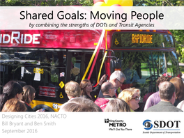 SDOT & King County Metro: Coordination at All Levels (PDF)