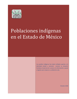 Poblaciones Indígenas En El Estado De México