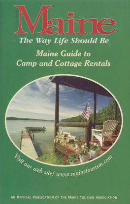 The Way Life Should Be Maine Guide to Camp and Cottage Rentals