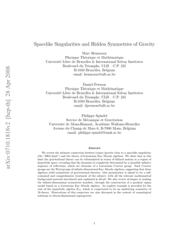 Spacelike Singularities and Hidden Symmetries of Gravity