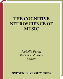 The Cognitive Neuroscience of Music