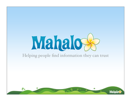 Mahalopresentation