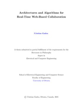 Architectures and Algorithms for Real-Time Web-Based Collaboration