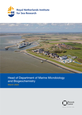 Head of Department of Marine Microbiology and Biogeochemistry