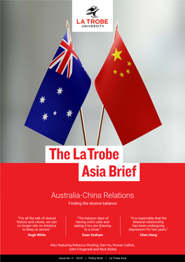 Australia-China Relations Finding the Elusive Balance