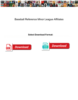 Baseball Reference Minor League Affiliates Riddles