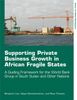 Supporting Private Business Growth in African Fragile States