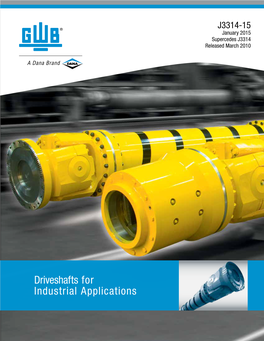 Driveshafts for Industrial Applications