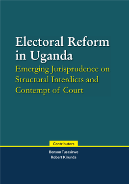 Electoral Reform in Uganda.Indd