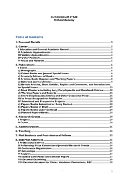 Table of Contents 1