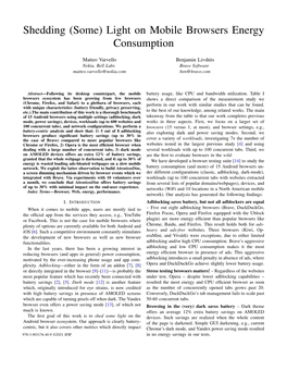 Shedding (Some) Light on Mobile Browsers Energy Consumption