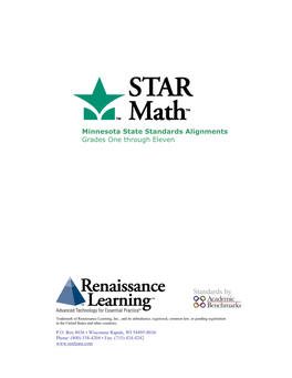 Minnesota State Standards Alignments Grades One Through Eleven