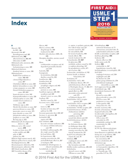 © 2016 First Aid for the USMLE Step 1