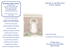 Friends of the Brewster Public Library