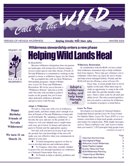 Helping Wild Lands Heal