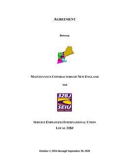 Maintenance Contractors of New England Agreement