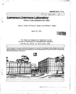 2Fi Lawrence Livermore Laboratory I*^P^*S