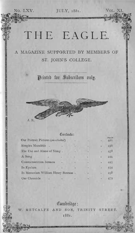 The Eagle 1881 (Easter)