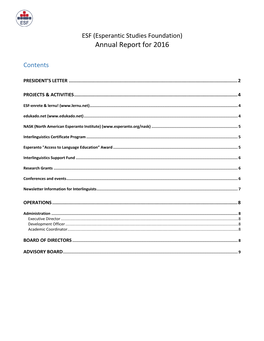 Annual Report for 2016