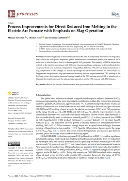 Process Improvements for Direct Reduced Iron Melting in the Electric Arc Furnace with Emphasis on Slag Operation