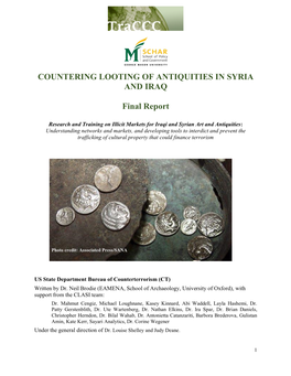 Countering Looting of Antiquities in Syria and Iraq