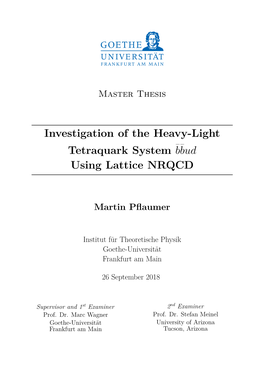 Investigation of the Heavy-Light Tetraquark System ¯ B ¯ Bud Using Lattice NRQCD
