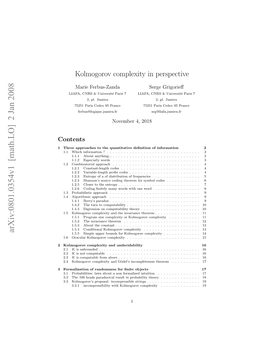 Kolmogorov Complexity in Perspective