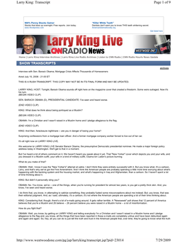 Philip Hilder and Mark Zachary of Countrywide on Larry King Live