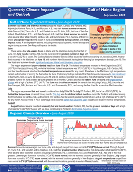 Regional Climate Quarterly