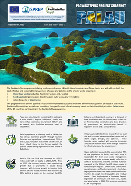 Download Pacwasteplus Project Snapshot-Palau