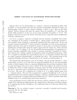 Arxiv:Math/9812086V1 [Math.GT] 15 Dec 1998 ;Isauignm Sdet Aﬀa.(Ti Elkonta in That Well-Known Is (It Kauﬀman