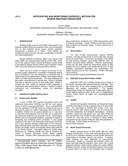 Anticipating and Monitoring Supercell Motion for Severe Weather Operations